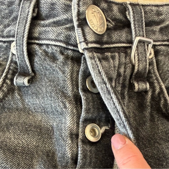 Rag and Bone Maya High Rise Straight Faded Black size 26 - Picture 5 of 11